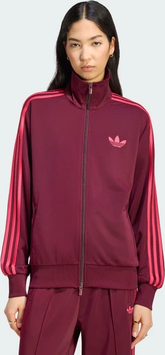 adidas Firebird Track Top Loose Trainingsjacke maroon/power pink (Damen)