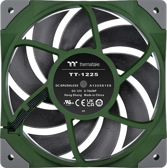 Thermaltake ToughFan 12 High Static Pressure Radiator Fan grün, 120mm