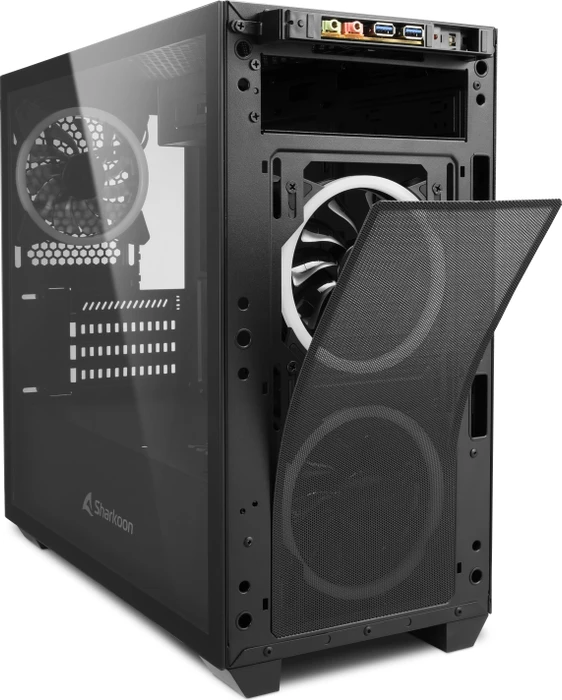 Sharkoon V1000 RGB, Glasfenster
