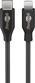 Wentronic Goobay Lightning/USB-C Lade- und Synchronisationskabel 2.0m Retail Polybag schwarz