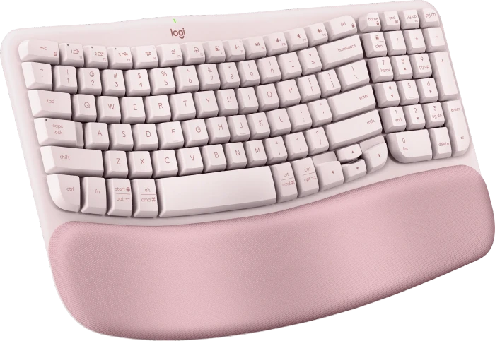 Logitech Wave Keys, Rose, Logi Bolt, USB/Bluetooth, US