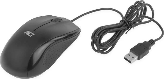 Act Wired Full-size Optical Mouse 1000dpi, schwarz, USB