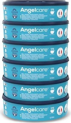 Angelcare Nachfüllkassette für Windeleimer Plus, 6 Stück
