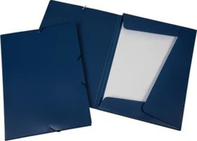 Eichner Dreiflügelmappe mit Gummizug, A4, blau, 10er-Pack