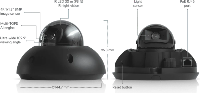 Ubiquiti UniFi G6 Dome, schwarz