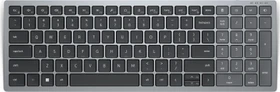 Dell KB740 Compact Multi-Device Wireless Keyboard, Titan Gray, grau/schwarz, USB/Bluetooth, DE (KB740-GY-R-GER / 580-AKOY)