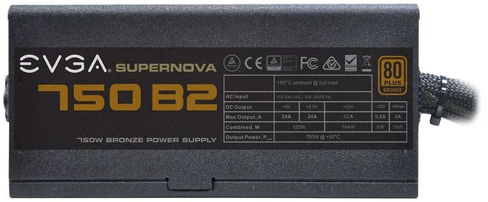 EVGA SuperNOVA B2 750 750W, ATX 2.3