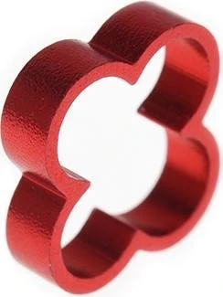 Alphacool Eiskamm Alu X4 Kabelkamm 4mm, rot, 4er-Pack