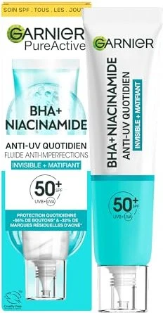 Garnier Daily UV Anti-Unreinheiten Fluid Invisible + Matt LSF50+, 40ml