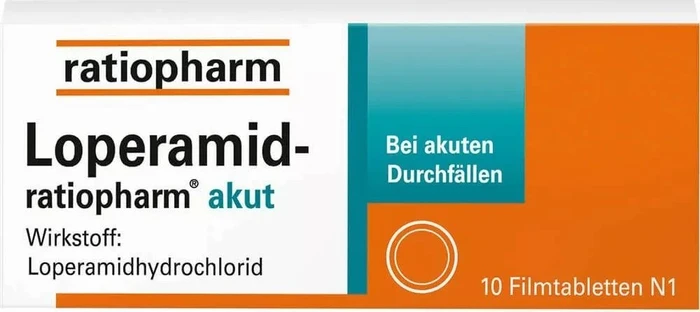 Loperamid-ratiopharm akut 2mg Filmtabletten, 10 Stück