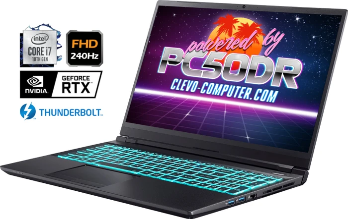 Clevo PC50DR, Core i7-10870H, 32GB RAM, 512GB SSD, GeForce RTX 3070, DE