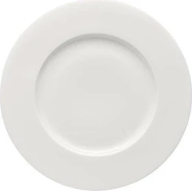 Rosenthal Brillance Bone China Weiss Frühstücksteller mit Fahne 23.3cm
