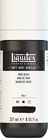 Liquitex Professional Soft Body Acrylic mars black, 237ml