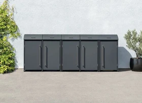 Westmann Moderna Mülltonnenbox 5x 240l anthrazit