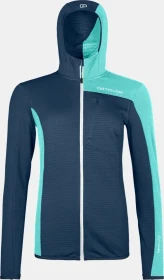Ortovox Fleece Light Grid Hooded Funktionsjacke deep ocean (Damen)