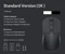Keychron M3 Lite Wireless Mouse schwarz, USB/Bluetooth Vorschaubild