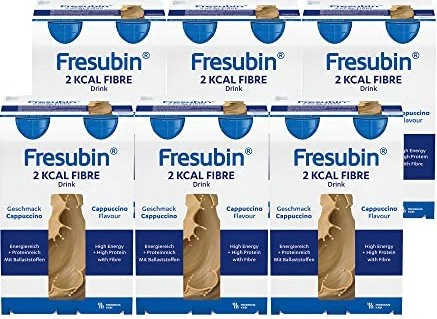 Fresenius Kabi Fresubin 2kcal Fibre Drink Cappuccino, 4800ml (24x 200ml)