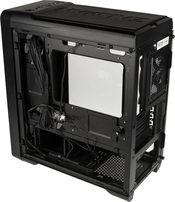 Zalman M3 Plus, schwarz, Glasfenster
