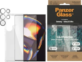 PanzerGlass Hard Case + Screen Protector Kit für Samsung Galaxy S23 Ultra transparent