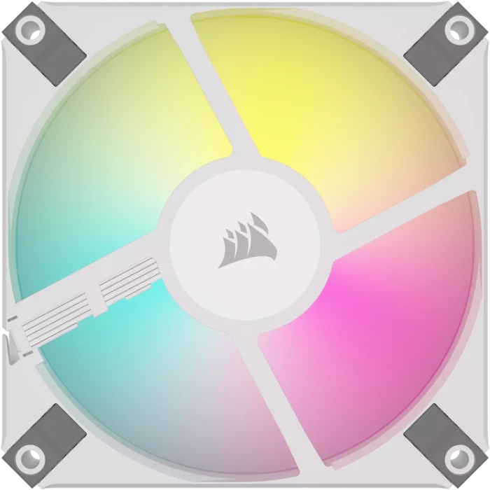 Corsair AF Series iCUE AF120 RGB Slim Twin Pack, weiß, 120mm, 2er-Pack