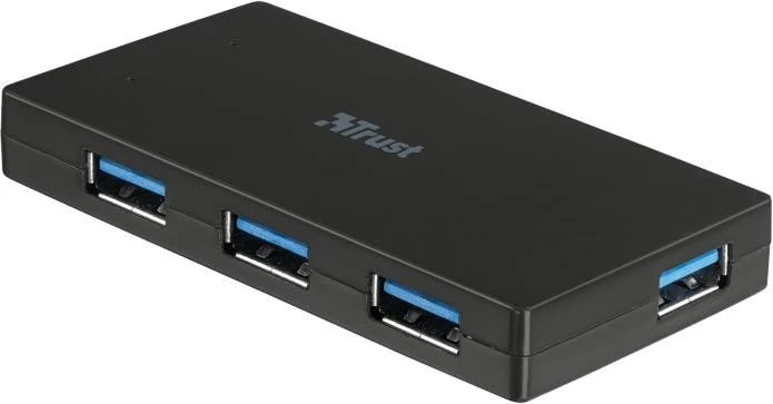Trust USB-Hub, 4x USB-A 3.0, USB 3.0 Mini-B [Buchse]