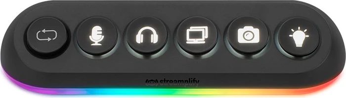 Streamplify Hub Deck 5 RGB USB-Hub, 4x USB-A 3.0/1x USB-A 2.0, USB-A 3.0 [Buchse]