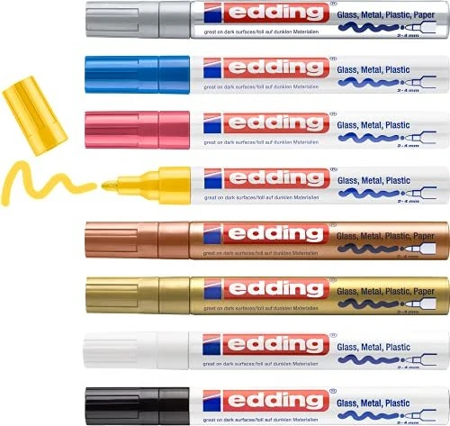edding 750 Lackmarker sortiert, 8er-Pack