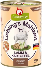 GranataPet Liebling's Mahlzeit Lamm & Kartoffel, 2.40kg (6x 400g)
