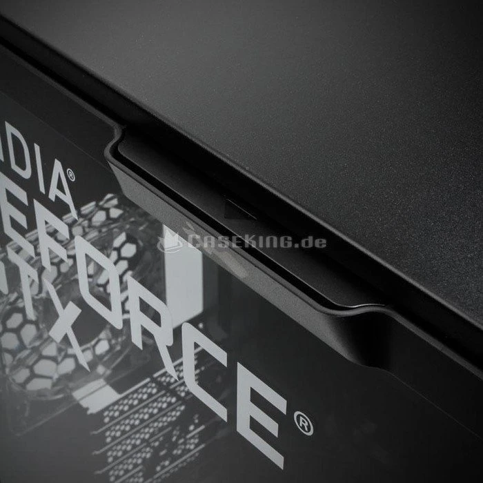 In Win 303 NVIDIA Edition schwarz, Glasfenster