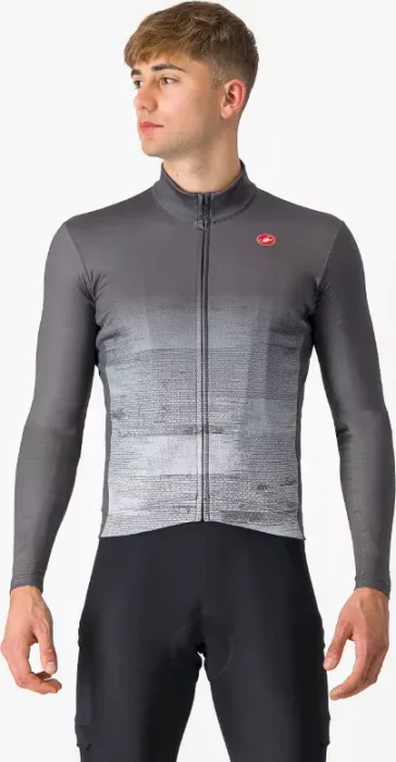 Castelli Unlimited Thermal Trikot langarm dark gray/silver gray (Herren)