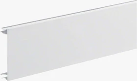 Hager Brüstungskanal-Oberteil zu BRA, Aluminium, 2000mm, Verkehrsweiß, Breite 80mm