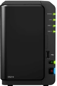 Synology DiskStation DS214, 512MB RAM, 1x RJ-45 1000Base-T, 2x USB-A 3.0