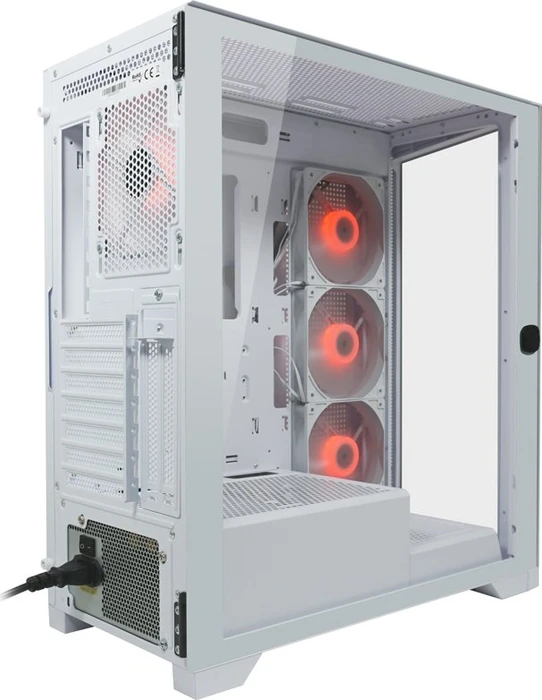 LC-Power Gaming 806W Crosswind_X, weiß, Glasfenster