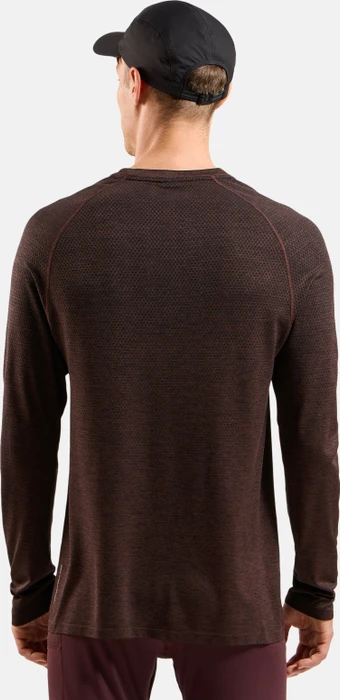 Odlo Essentials Seamless Laufshirt langarm fudge melange (Herren)