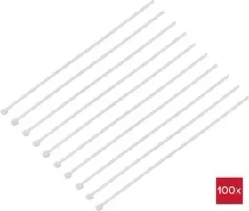 Conrad Electronic TRU Components Polyamid Kabelbinder, 7.9mm, 160mm, natur, 100 Stück