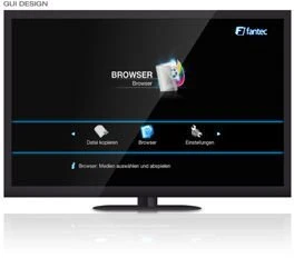 Fantec MM-FHDL Media Player 1TB, USB 2.0/LAN