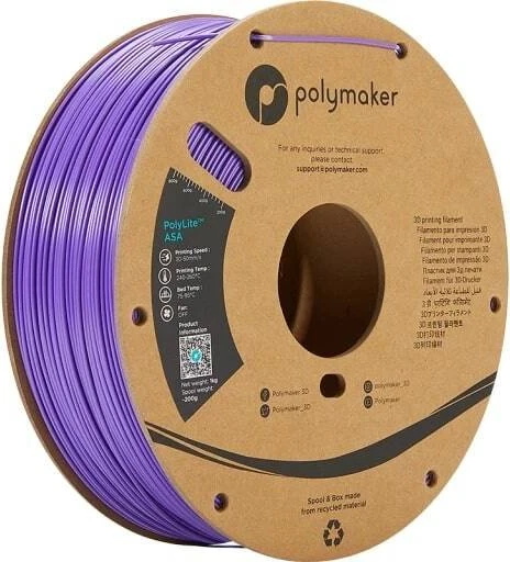 Polymaker PolyLite ASA, violett, Spule, 1.75mm, 1.00kg