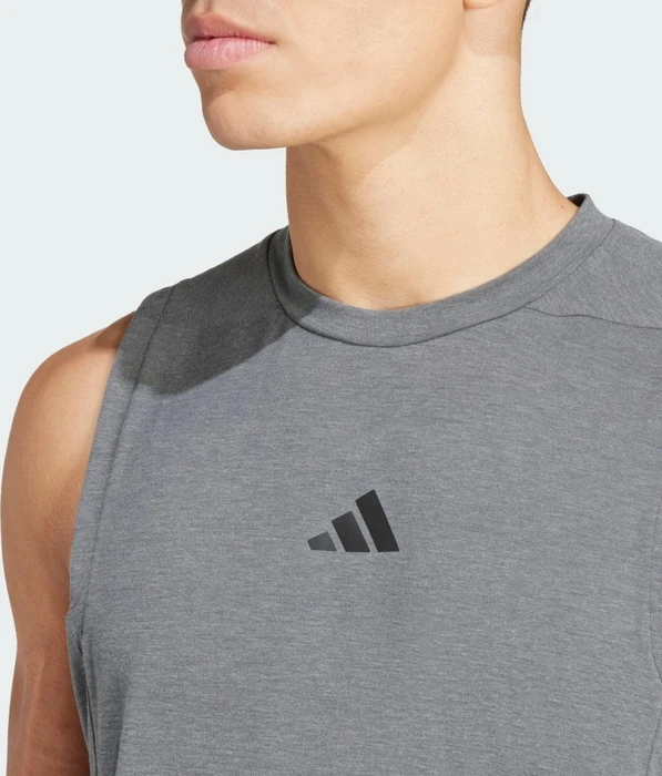 adidas Designed for Training Workout Funktionsshirt ärmellos dgh solid grey (Herren)