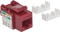 Intellinet Keystone Modul RJ-45 Buchse via Verlegekabel Cat6, rot Vorschaubild