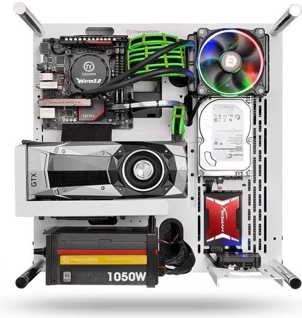 Thermaltake Core P3 Snow Edition weiß, Acrylfenster