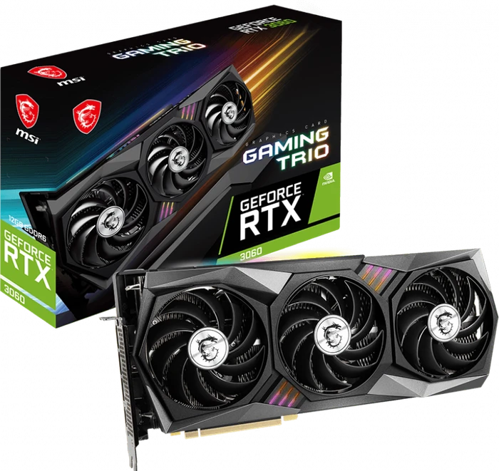 MSI GeForce RTX 3060 Gaming Trio 12G, 12GB GDDR6, HDMI, 3x DP