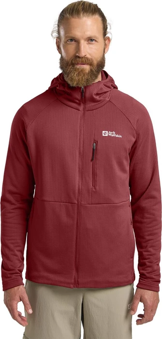 Jack Wolfskin Kolbenberg Hooded FZ Jacke deep ruby (Herren)