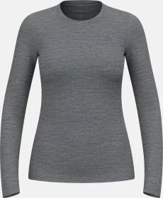 Odlo Natural Merino 200 Baselayer Funktionsshirt langarm odlo steel grey melange (Damen)