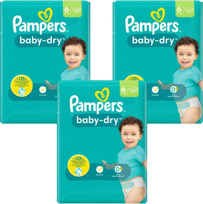 Pampers Baby-Dry Gr.6 Einwegwindel, 15+kg, 22 Stück