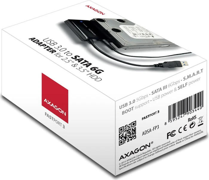 Axagon USB-A 3.0 auf SATA Adapter