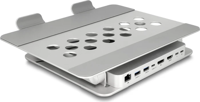 DeLOCK Tablet und Notebook Ständer mit integrierter Dockingstation, USB-C 3.0 [Buchse]