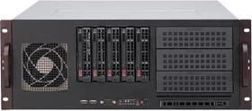 Supermicro SuperChassis 842TQC-668B, grau/schwarz, 4HE, 1x 668W ATX-PSU