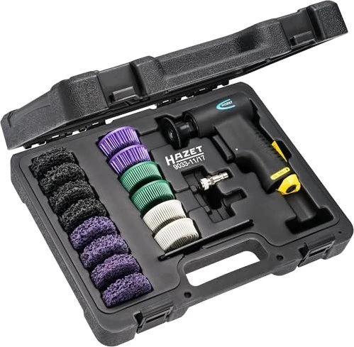 Hazet 9033-11/17 Druckluft-Bürstenschleifer inkl. Koffer