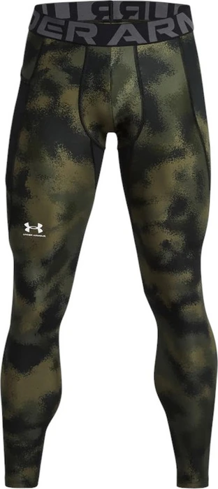 Under Armour HeatGear Armour Print Hose lang marine od green/white (Herren)