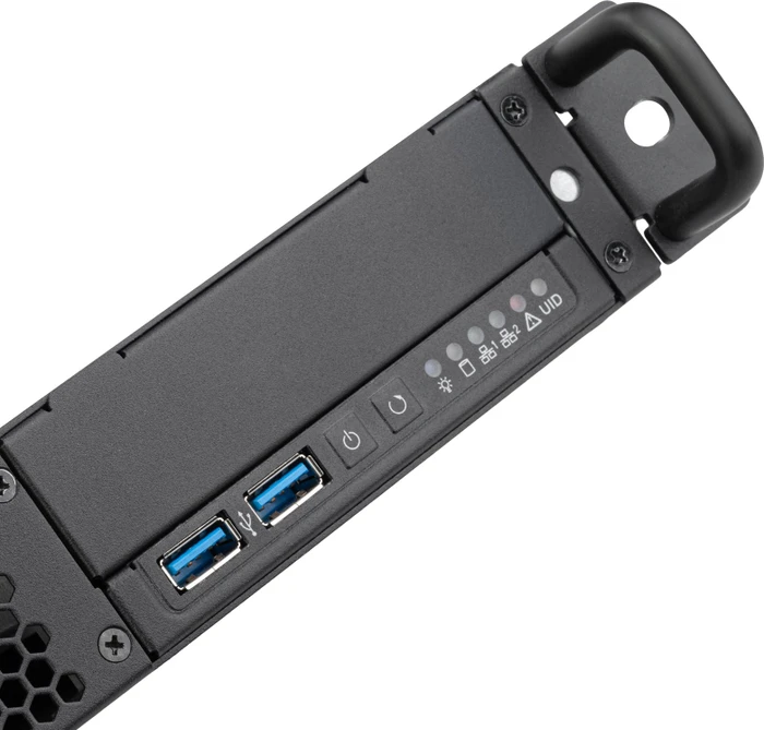SilverStone RM100, Rackmount Storage, schwarz/grau, 1HE, Flex-ATX